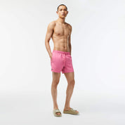 Lacoste Men's Light Quick Dry Swim Shorts Reseda Pink 2XL