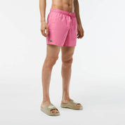 Lacoste Men's Light Quick Dry Swim Shorts Reseda Pink 2XL