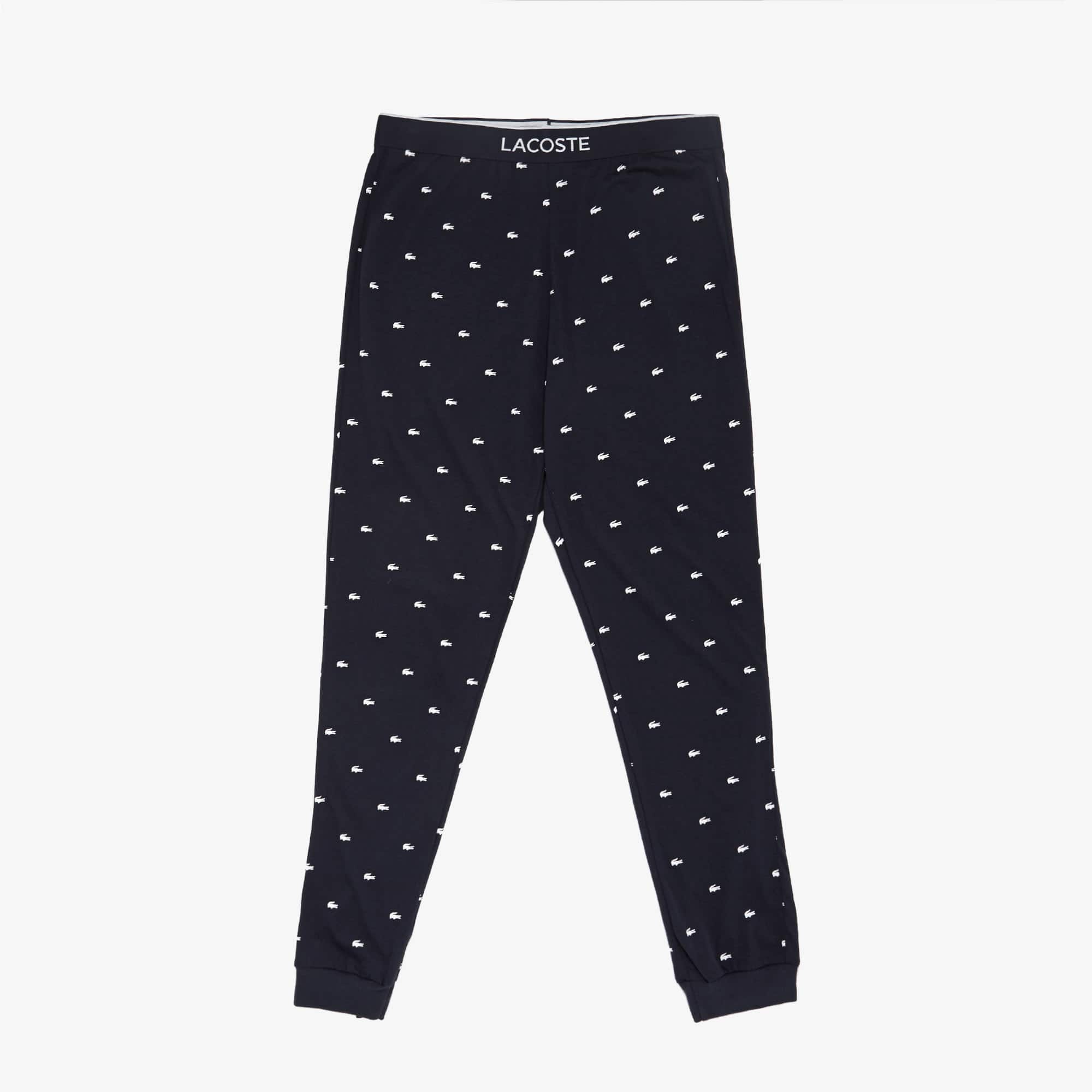 Lacoste Men's Black Jersey Pajama Pants XS Extra Small