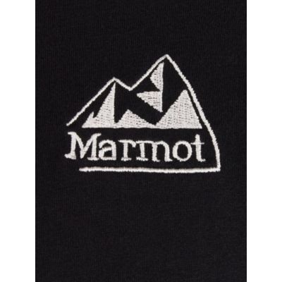 Marmot Men's Peaks Logo Short Sleeve Crewneck T Shirt Black 2XL
