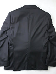 Hugo Boss Mens Slim fit 2 Piece Suit 40 R / 34 Waist Black Solid Stretch