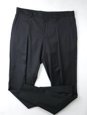Hugo Boss Mens Slim fit 2 Piece Suit 42 L / 36 Waist Black Solid Stretch