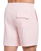 Cubavera Men's Solid 7" Swim Trunks Shadow Pink 2XL