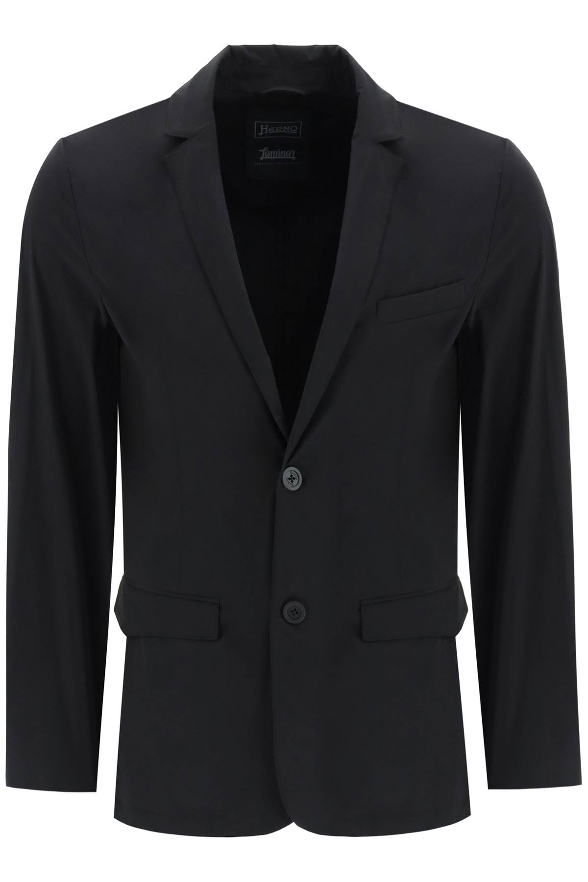 Herno Laminar Mens Stretch Sport Coat Blazer EU 52R US 42R Black