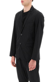 Herno Laminar Mens Stretch Sport Coat Blazer EU 52R US 42R Black