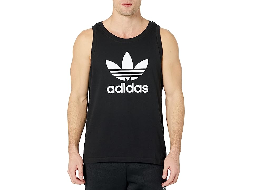 Adidas Men's Classic Trefoil Sleeveless Tank Top Shirt Black White XXL