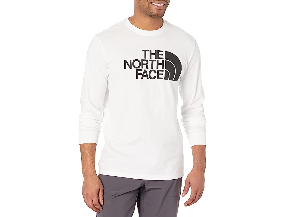 The North Face Mens Long Sleeve Half Dome Long Sleeve T Shirt White XL