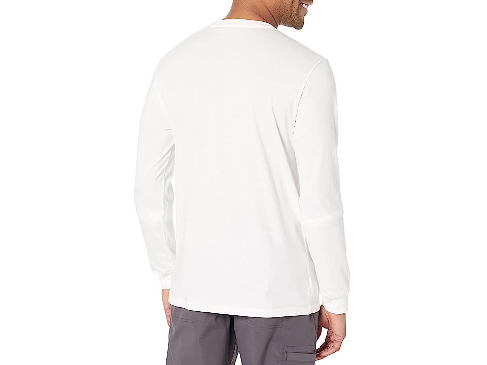 The North Face Mens Long Sleeve Half Dome Logo Long Sleeve T Shirt White 2XL
