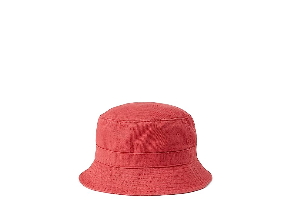 Polo Ralph Lauren Men's Cotton Chino Bucket Hat Red Sky Large XL