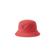 Polo Ralph Lauren Red Cotton Chino Bucket Hat Large XL