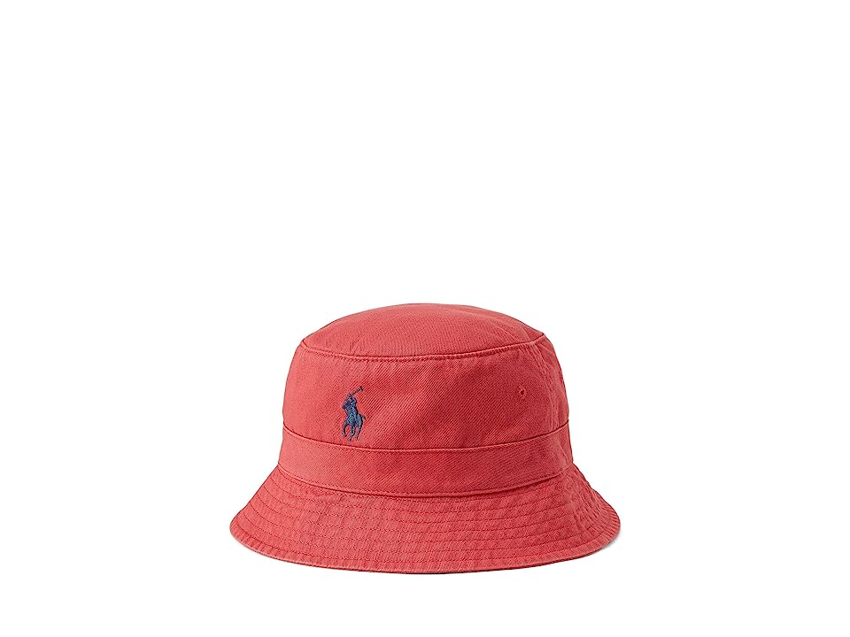 Polo Ralph Lauren Men's Cotton Chino Bucket Hat Red Sky Large XL