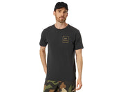 Rvca Men's Va All the Way Logo T Shirt Pirate Black Large