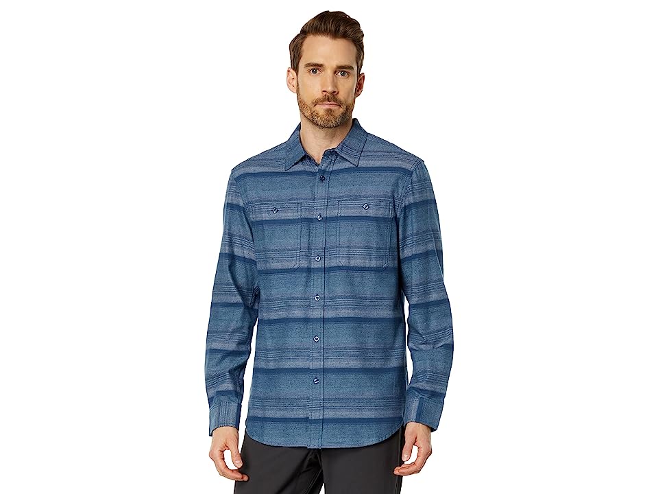 The North Face Mens Arroyo Lightweight Flannel Button Down Shirt Blue Large