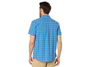 The North Face Men's Loghill Short Sleeve Button Down Shirt Blue Small
