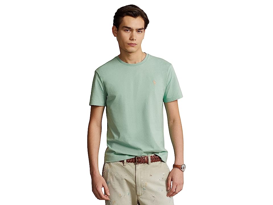 Polo Ralph Lauren Mens Classic Fit Jersey Short Sleeve T Shirt Green Medium