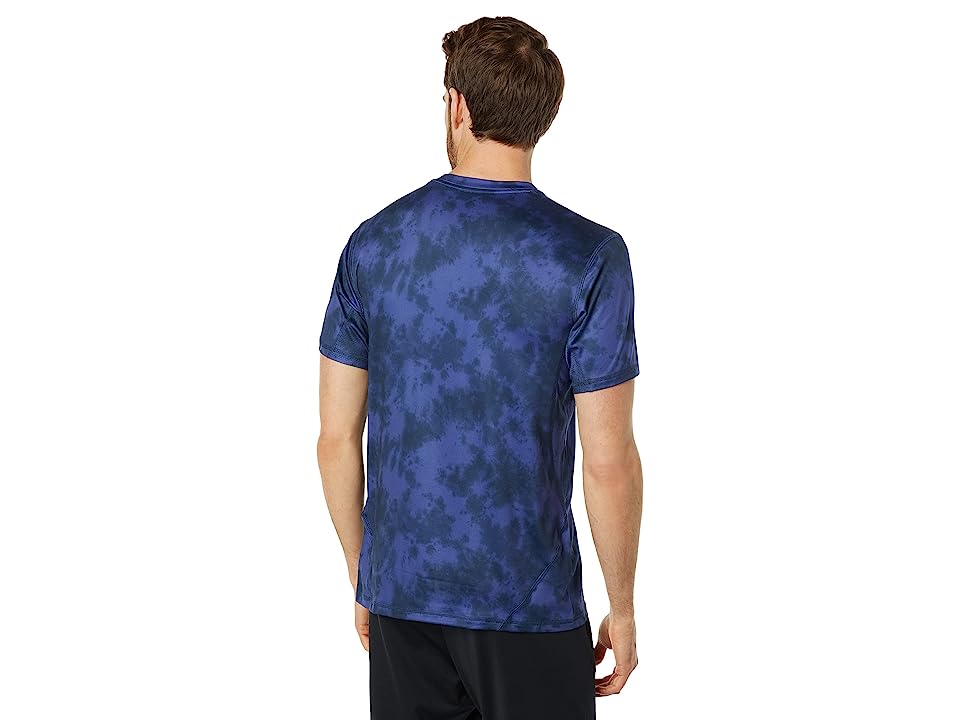 RVCA Mens Sport Vent Tee Shirt  Tie dye Purple Medium