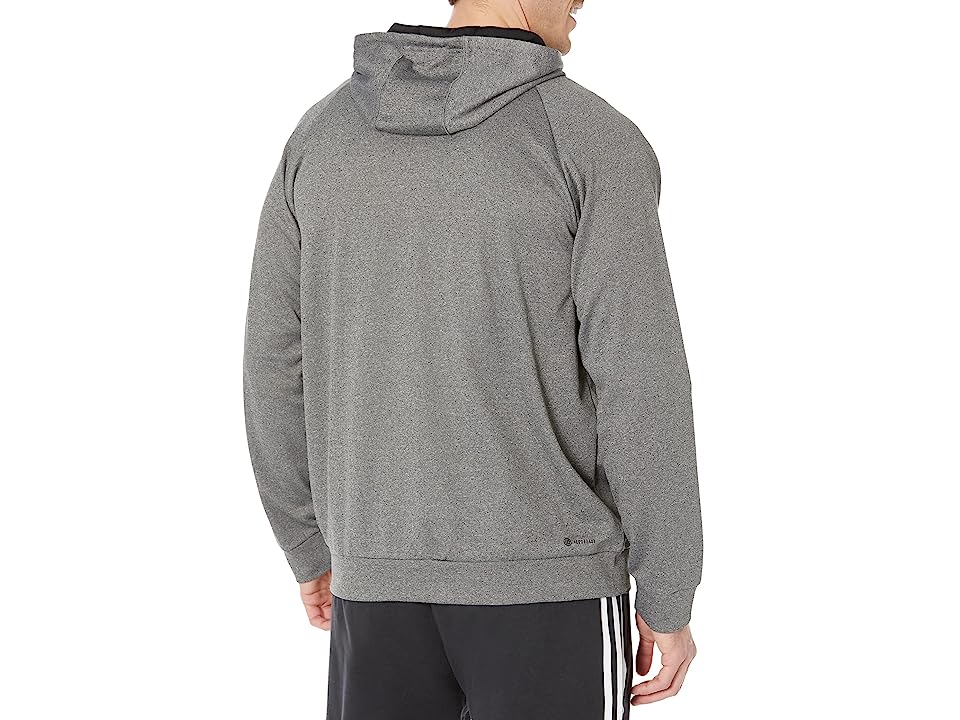 Adidas Mens Game Go Full Zip Hoodie Sweatshirt Medium Dark Grey