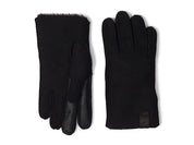 UGG Mens Contrast Sheepskin Gloves Black Large