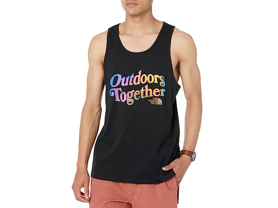The North Face Mens Pride Sleeveless Scoop Neck Graphic Tank T Shirt Black Small