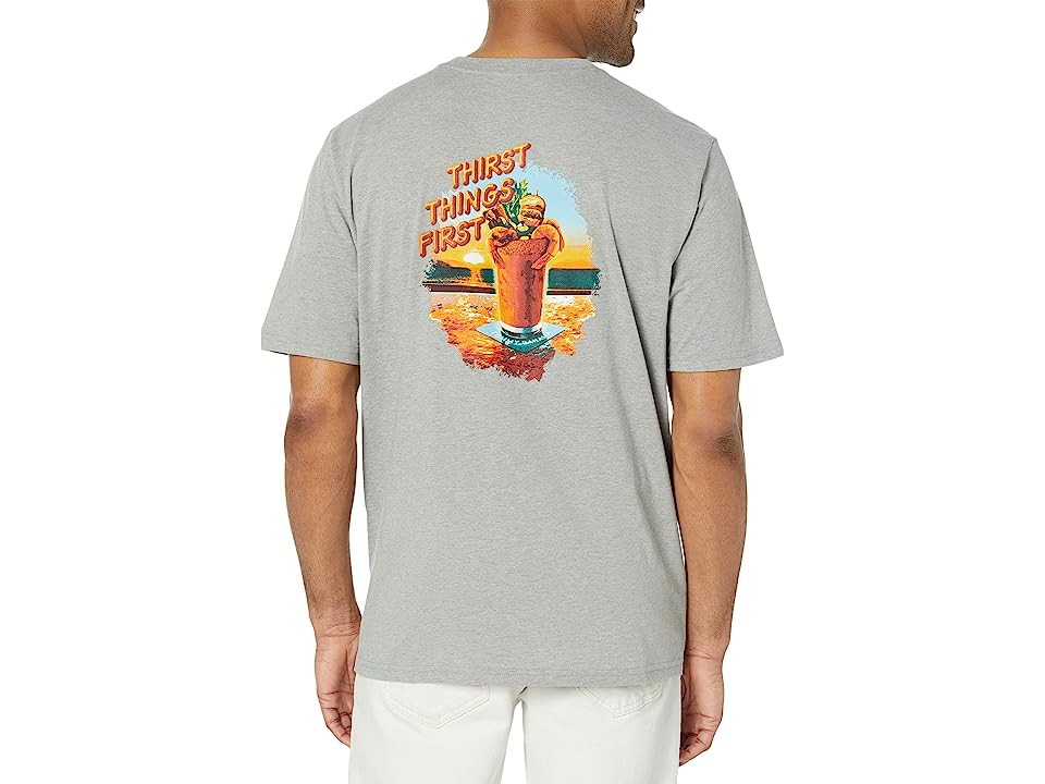 Tommy Bahama Thirst Things Thirst Short Sleeve T Shirt Grey Medium