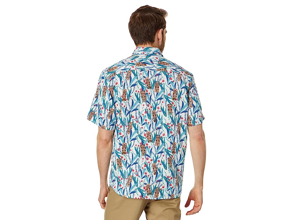 Tommy Bahama Mens Nan-Tiki Short Sleeve Button Down Shirt Blue 3XL