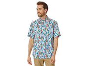 Tommy Bahama Mens Nan-Tiki Short Sleeve Button Down Shirt Blue 3XL