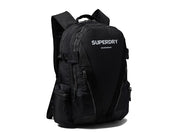 Superdry Men's Mountain Tarp Graphic Backpack Bag Black optic OS