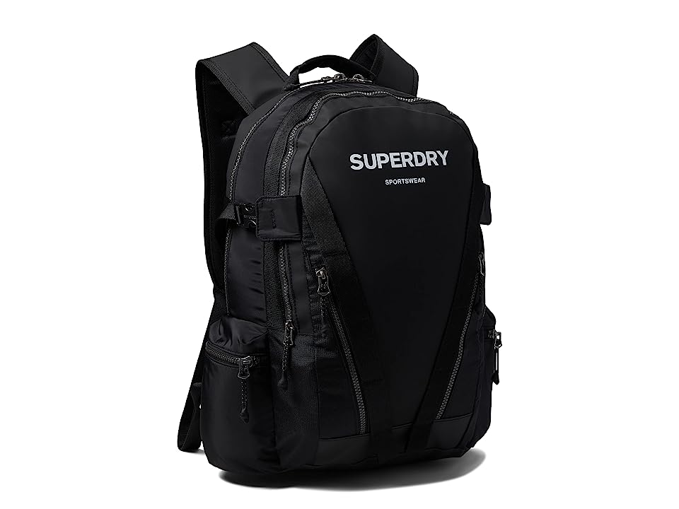Superdry Men's Mountain Tarp Graphic Backpack Bag Black optic OS