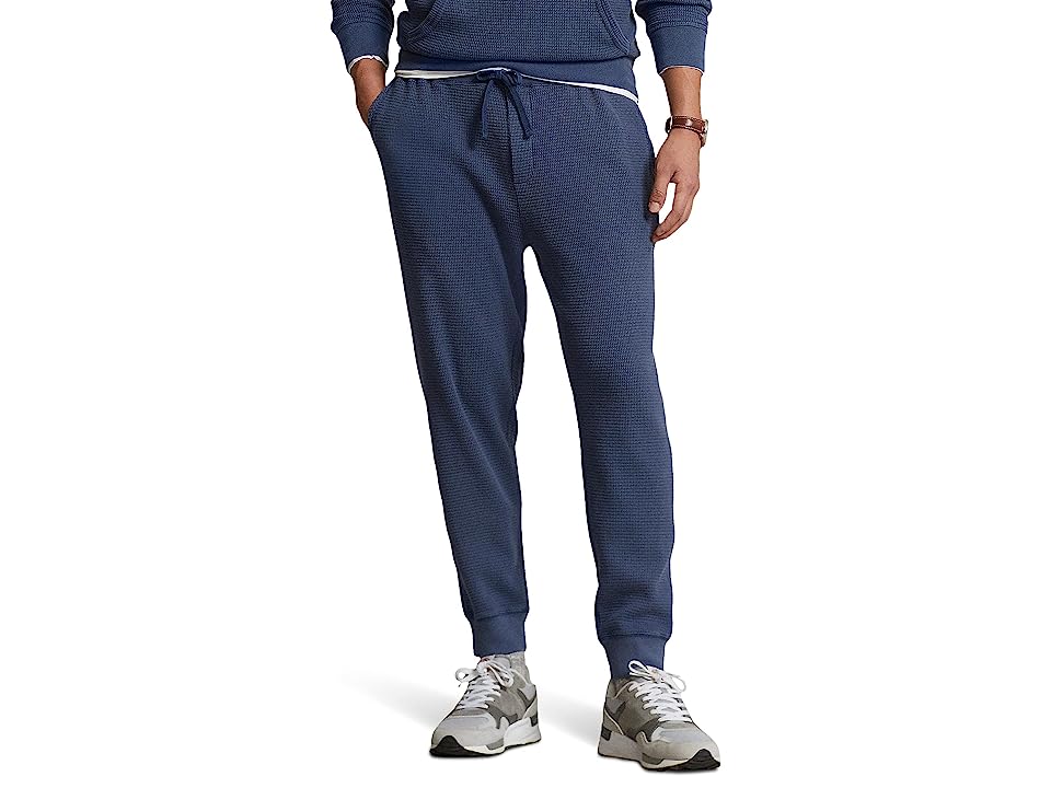 Polo Ralph Lauren Men's Waffle-Knit Jogger Pants Blue Medium