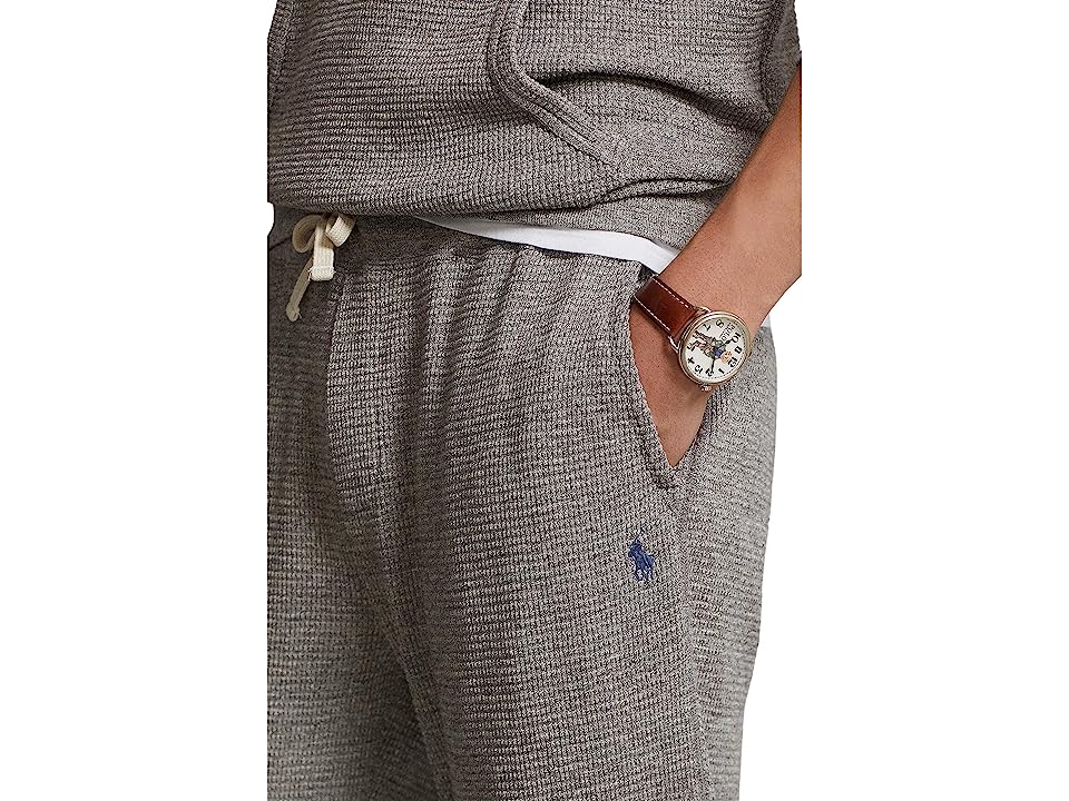 Polo Ralph Lauren Mens Waffle-Knit Jogger Pants Grey Small