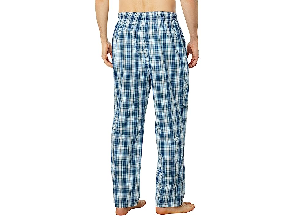 Nautica Mens Classic Fit Poplin Plaid Pajama Pants Sail White XL