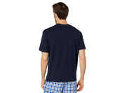 Nautica Mens Logo Graphic Sleep Pajama T Shirt Navy Blue White Small
