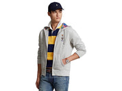 Polo Ralph Lauren Mens Polo Bear Fleece Full Zip Hoodie Sweatshirt XL Grey
