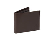 Polo Ralph Lauren Men's Pebbled Leather Passcase Wallet Brown