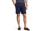 Polo Ralph Lauren Men's 9 Classic Chino Shorts Blue Guide Cream Ships 35"