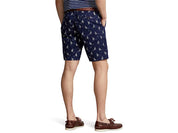 Polo Ralph Lauren Men's 9 Classic Chino Shorts Blue Guide Cream Ships 35"