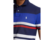 Polo Ralph Lauren Men's Classic Fit Striped Polo Shirt Pacific Royal Blue Small