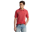 Polo Ralph Lauren Men's Classic Fit Embroidered Mesh Polo Shirt Red XL