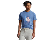 Polo Ralph Lauren Classic Fit Mens Big Pony Jersey Short Sleeve T Shirt Blue XL