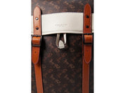 COACH Hitch Backpack ColorBlock Horse and Carriage Truffle Chalk Backpack Bags