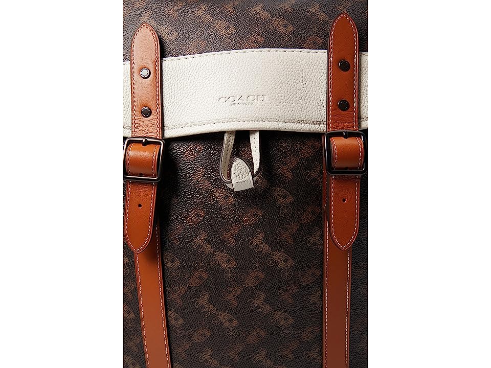 COACH Hitch Backpack ColorBlock Horse and Carriage Truffle Chalk Backpack Bags