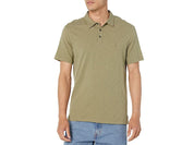 John Varvatos Mens Victor Short Sleeve Polo Shirt Green Medium