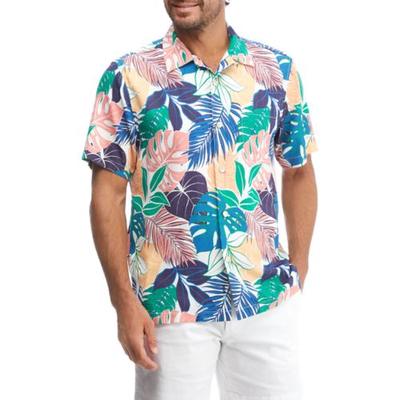 Tommy Bahama Men's Garden Grove Button Down Shirt Green 2XL Shirt