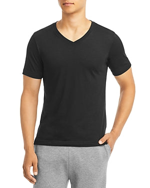Alo Yoga the Triumph Mens V Neck Short Sleeve T Shirt Black Large