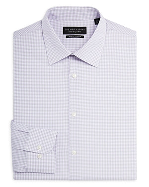 The Men's Store  Slim Fit Stretch Dress Shirt Purple 15 32 33