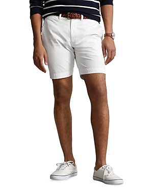 Polo Ralph Lauren Mens 8" Twill Chino Shorts White 38