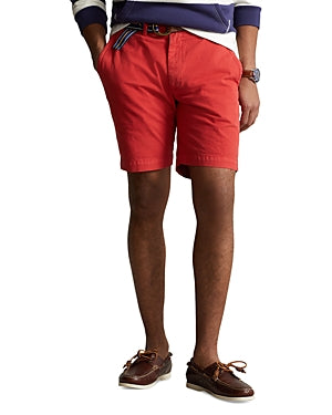 Polo Ralph Lauren Salinger Straight Fit Chino 8" Shorts Red 30"