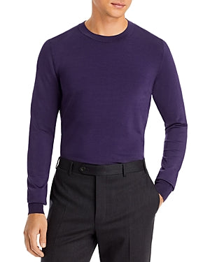 HUGO BOSS Men's San Cesar V Crewneck Sweater Purple Medium