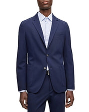 Hugo Boss Mens Hanry Jersey Slim Fit Sport Coat 42R Navy Blue