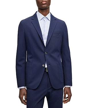 Hugo Boss Mens Hanry Jersey Slim Fit Sport Coat 42R Navy Blue